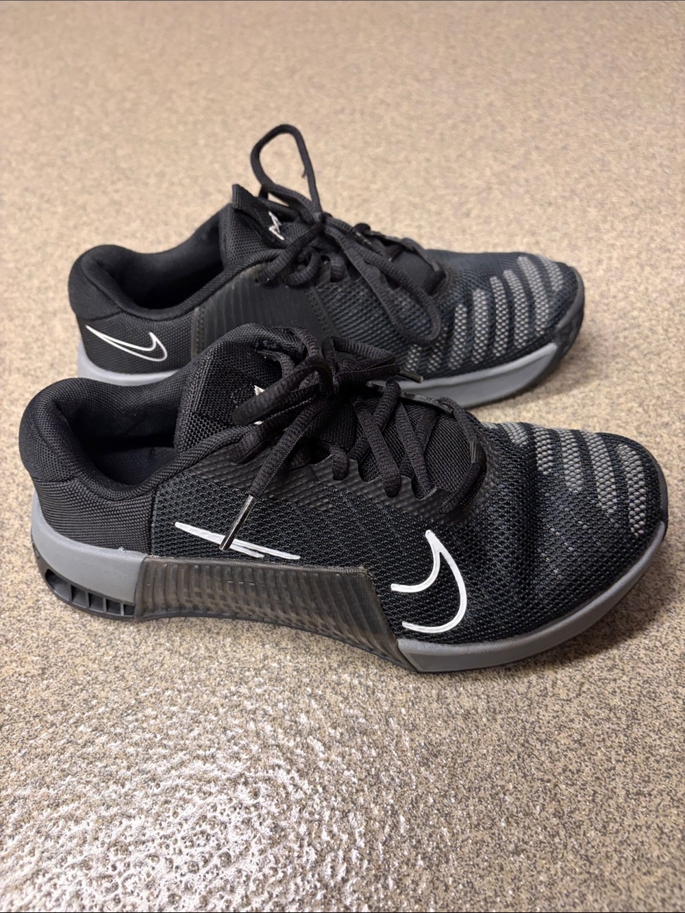 Nike Black and White Metcons